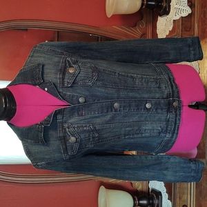 a.n.a. Button Up Dark Wash Jean Jacket S